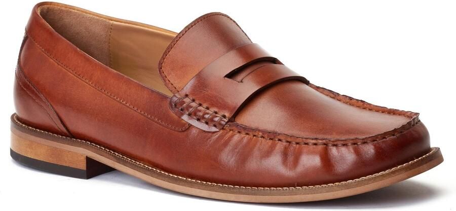 Base London Garfield Leren Herenpantoffels Burnt Tan