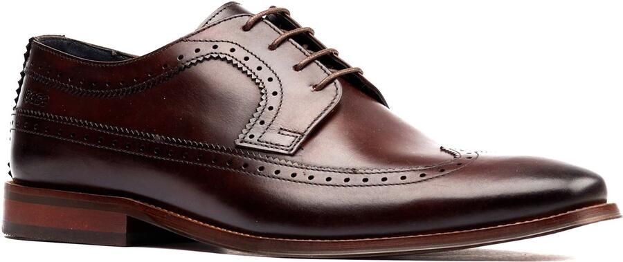 Base London Havisham Leren Heren Bruine Derby Schoenen
