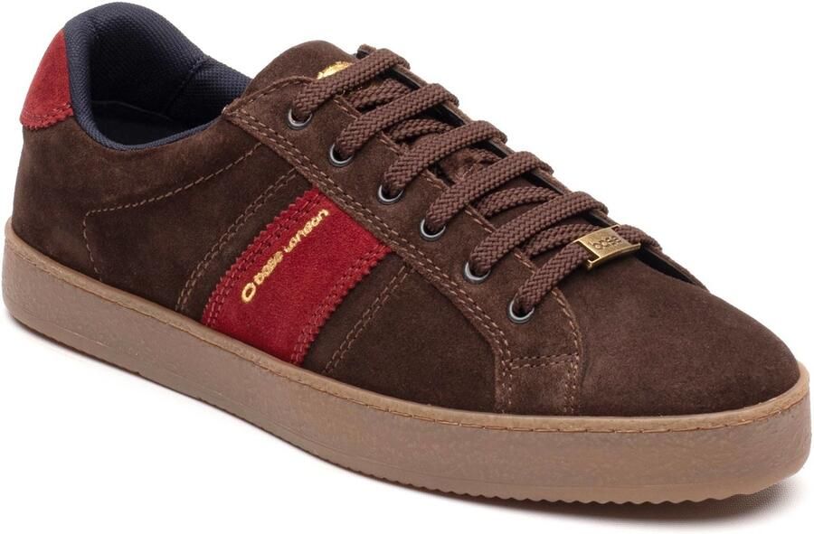 Base London Hopper Leren Heren Sneakers Brun