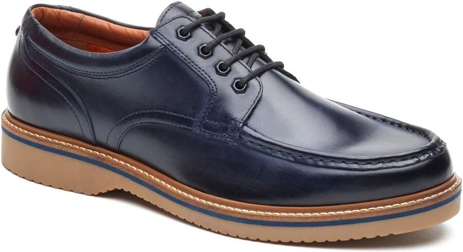 Base London Langdon Leren Herenschoenen in Marineblauw