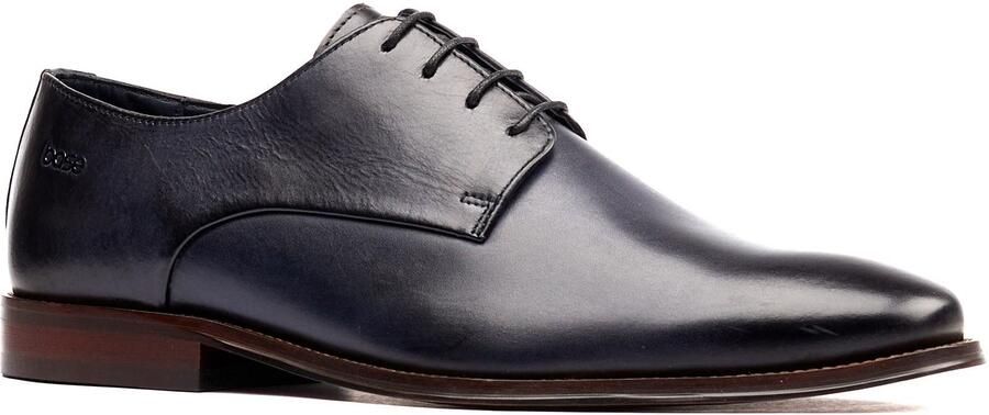 Base London Marley Derby Leren Heren Navy Veterschoenen