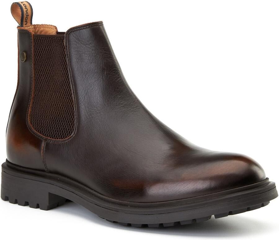 Base London Roebuck Leren Heren Bruine Boots