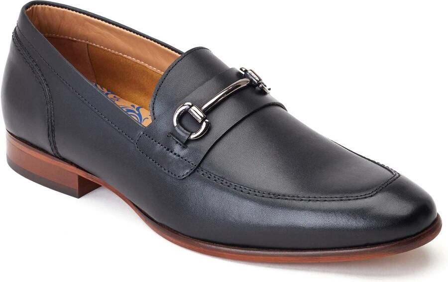 Base London Russo Leren Herenpantoffels Zwart