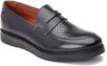 Base London Sid Leren Herenpantoffels Zwart - Zwart