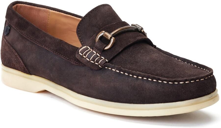 Base London Snapper Leder Mannen Burnt Brown Loafers