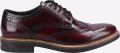 Base London Woburn Leren Heren Bordeaux Brogue Schoenen - Bordeauxrood