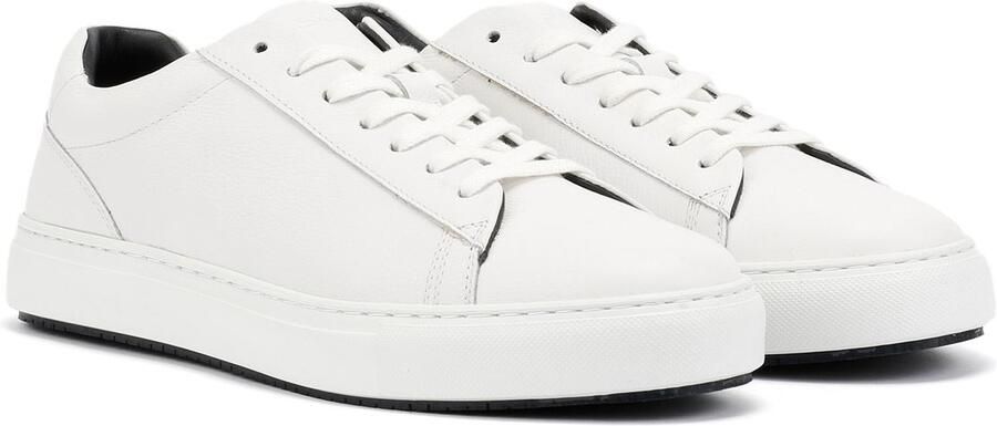 Ben Sherman Ace Cupsole Leren Witte Sneakers Voor Heren
