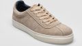 Ben Sherman Bentley II Suède Heren Stone Sneakers - Grijs