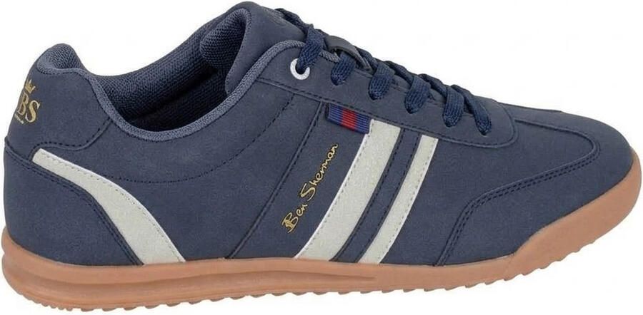 Ben Sherman Heren Feedback Faux Nubuck Sneakers (Marineblauw Grijs)
