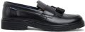 Ben Sherman Heren Zwarte Leren Loafers met Kwastjes Dudley - Zwart