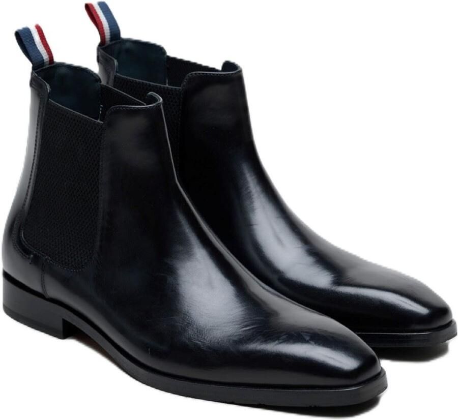 Ben Sherman Kendrick Leren Heren Zwarte Boots