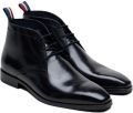 Ben Sherman London Brush Off Leren Heren Zwarte Boots - Zwart