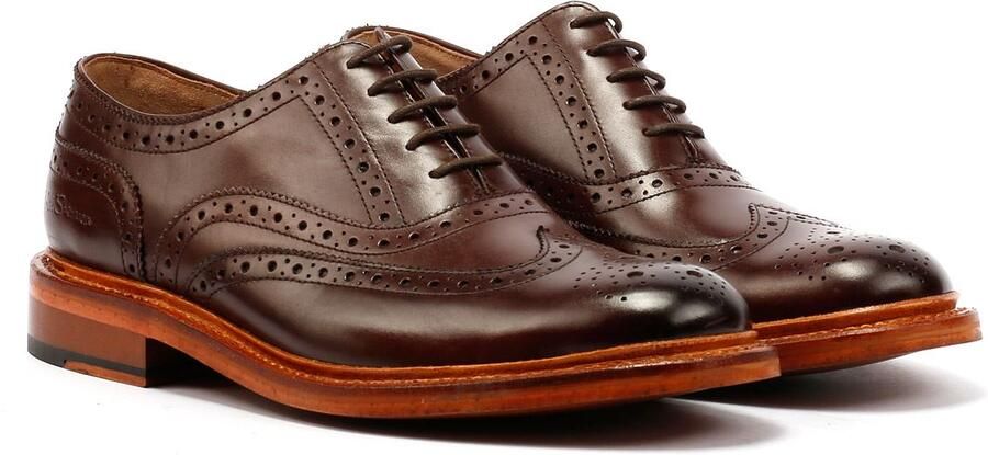 Ben Sherman Sugarman Brogue Leer Heren Mokka Veterschoenen