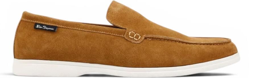 Ben Sherman Tan Suède Loafer Schoenen Voor Heren Amarillo