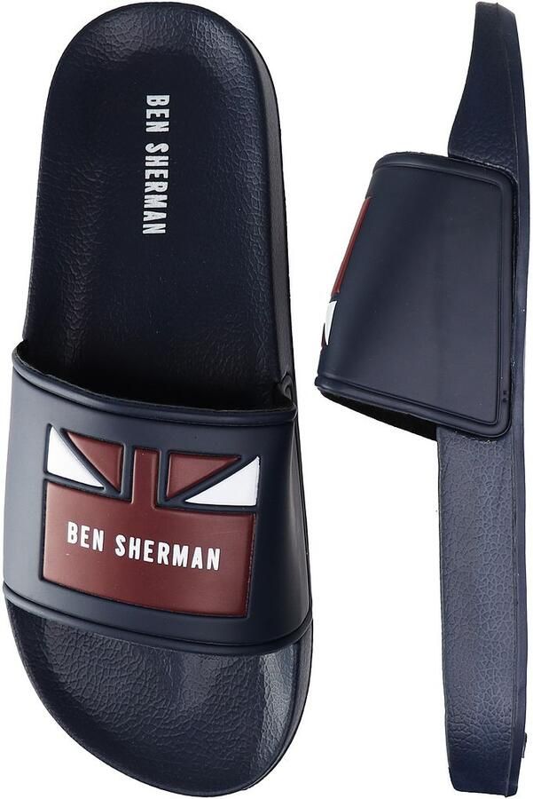 Ben Sherman Union Heren Navy Sliders