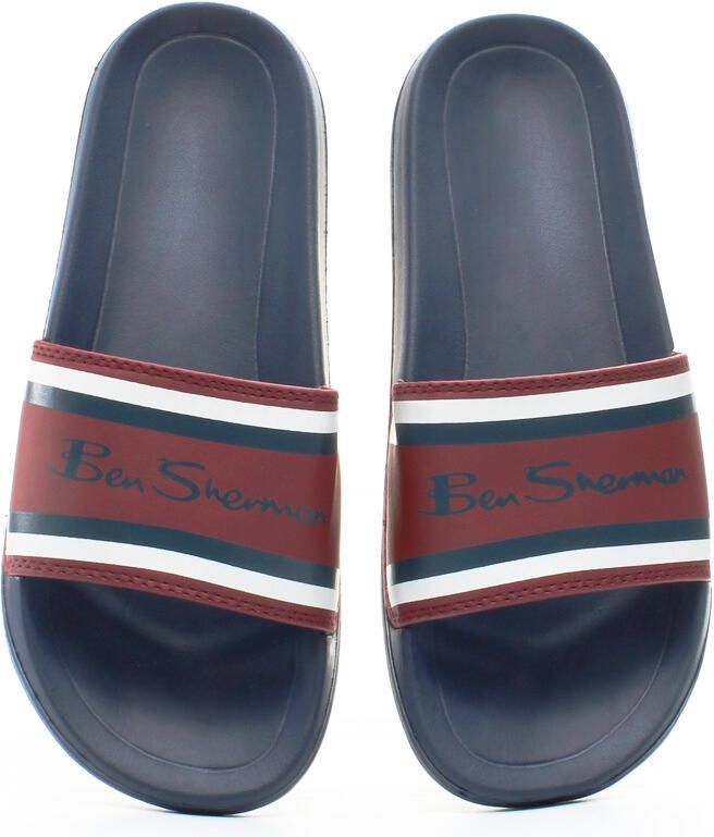 Ben Sherman Weston Heren Navy Blauwe Sliders