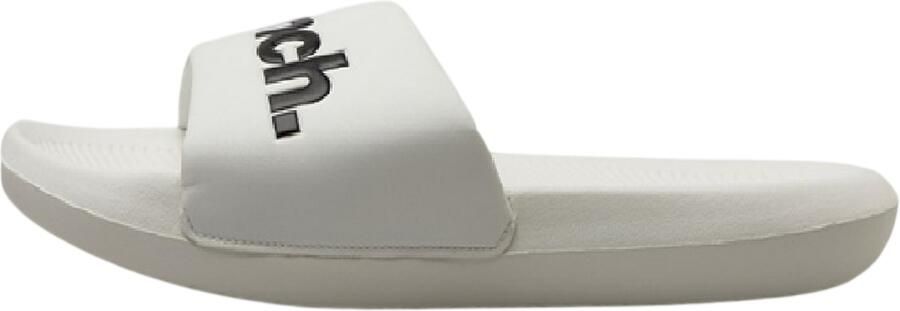 Bench Unisex Adult Logo Bedrukte Synthetisch Rubber Casual Slides (Wit)