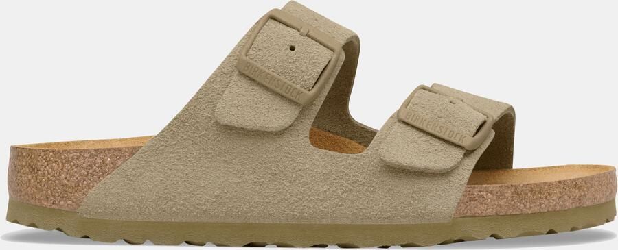 Birkenstock Arizona suède faded smal voetbed unisex slipper