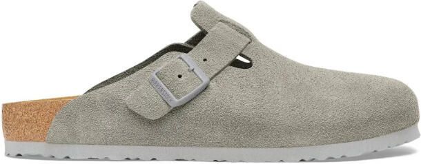 Birkenstock Boston suède smal voetbed unisex instapper