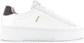Blackstone Garnet rory white black lage sneakers heren - Wit
