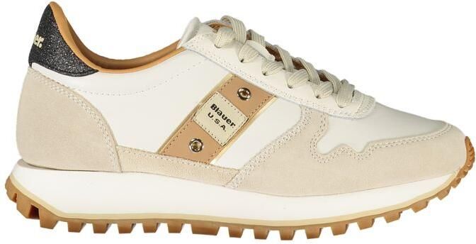 Blauer Bianco Polyurethaan Dames Sneaker Klaar om te Stralen