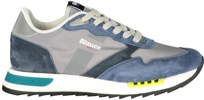 Blauer Blau Polyester Heren Sneaker