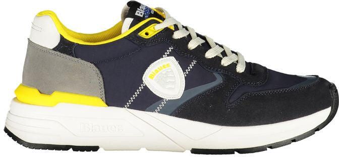 Blauer Blau Polyesteren Heren Sneaker