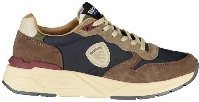 Blauer Blau Polyurethaan Heren Sneaker