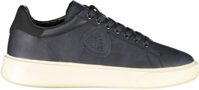 Blauer Blauw Polyurethaan Heren Sneaker