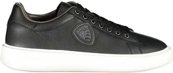 Blauer Blauwe Casual Leren Sneakers