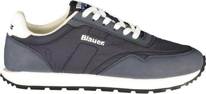 Blauer Blauwe Polyester Heren Sneaker