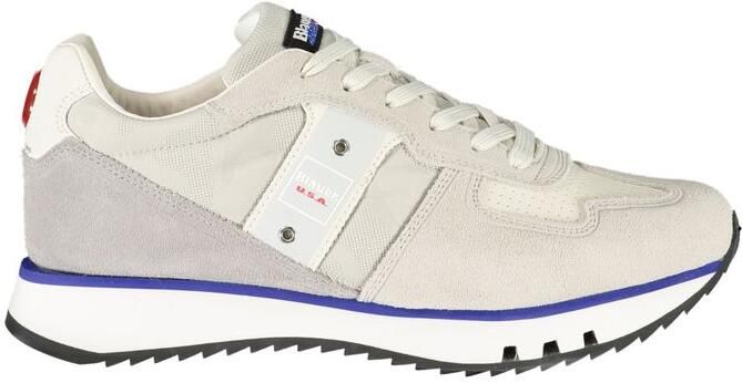 Blauer Grigio Polyurethaan Heren Sneaker