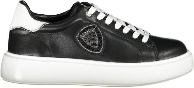 Blauer Lage leren sneakers