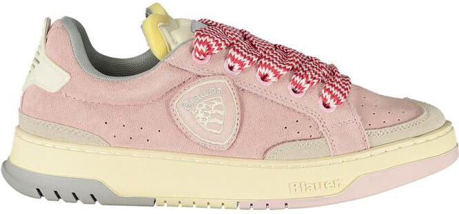 Blauer Rosa Polyurethaan Dames Sneaker