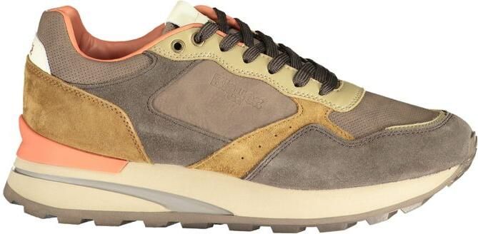 Blauer Usaka Sneakers Grijsoranje Suède