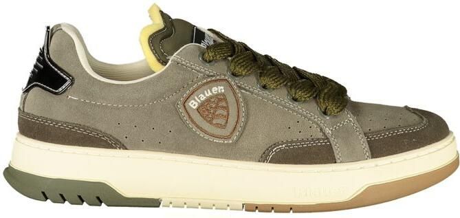 Blauer Verde Polyurethaan Heren Sneakers