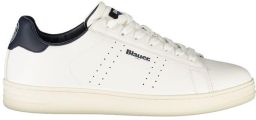 Blauer Witte Polyurethaan Sneakers voor Mannen