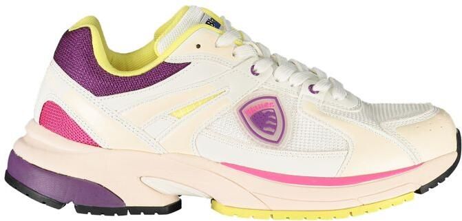 Blauer Witte Polyurethane Dames Sneaker