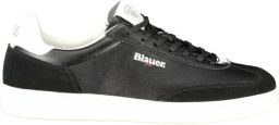 Blauer Zwarte Polyurethaan Heren Sneaker