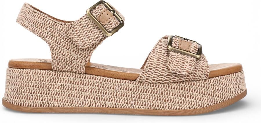 Blowfish Malibu dames beige nepleren platform sandalen Magisch