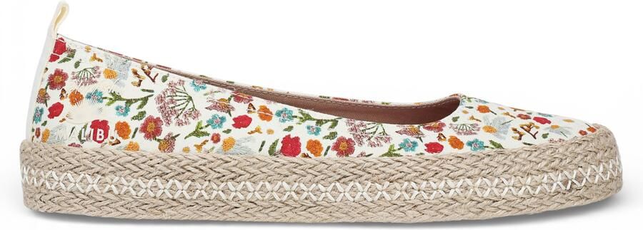 Blowfish Malibu Dames Bloemen Witte Ballet Ballerina Vrijetijdsschoenen Benita