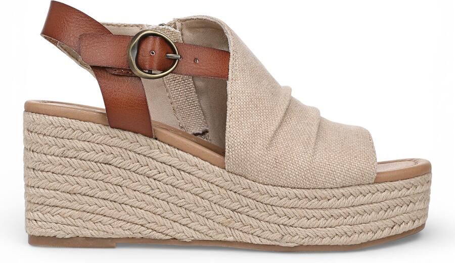 Blowfish Malibu Dames Bruine Beige Wedge Slingbacks Hielsandalen Amira