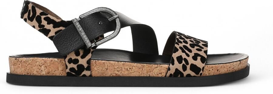 Blowfish Malibu Dames Luipaard Bruine Voetbed Sandalen Lance