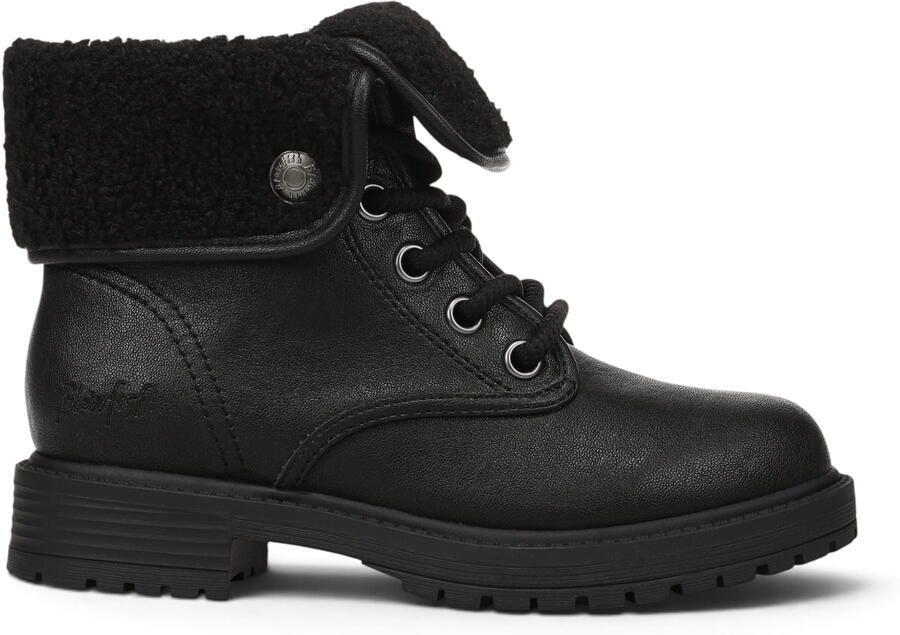 Blowfish Malibu dames winterlaarzen met veters van zwart kunstleer Andy-Cozy