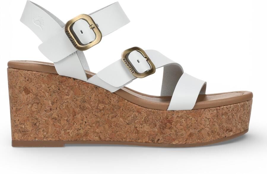 Blowfish Malibu Dames Witte Wig Armband Espadrille Hielsandalen Ali