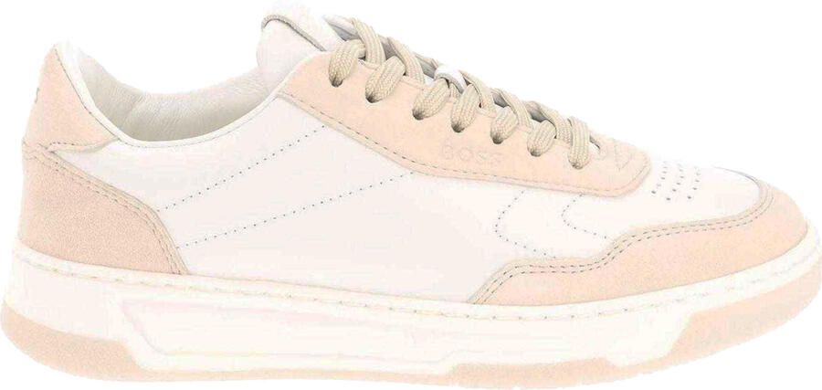 Boss Dames Baltimore Leren Trainers (Wit)