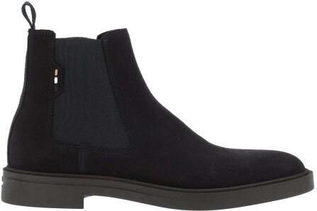 Boss Heren Calev Suede Chelsea Laarzen (Donkerblauw)