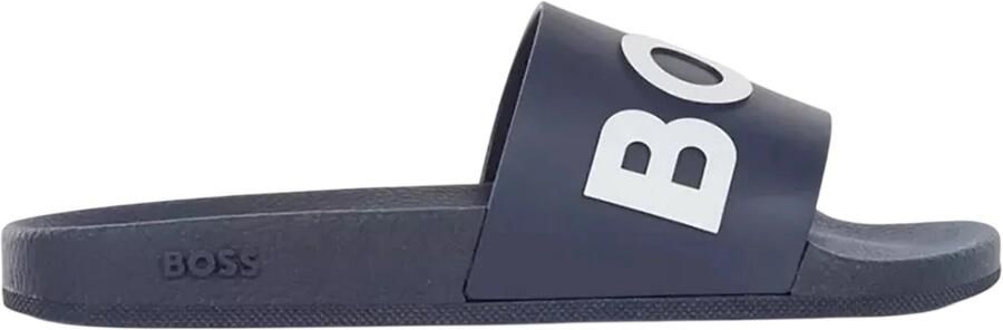 Boss Sliders met herenlogo (Donkerblauw)