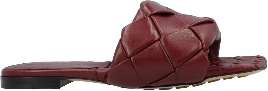 Bottega Veneta Lido Platte Sandalen rood
