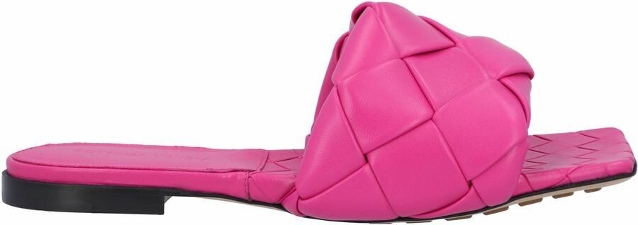 Bottega Veneta Lido Platte Sandalen roze
